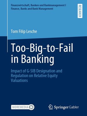 cover image of Too-Big-to-Fail in Banking